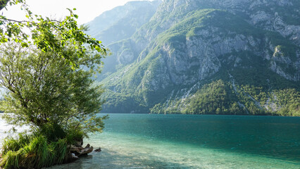 Bohinji See im Triglav Nationalpark in Slowenien