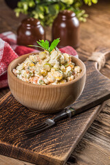 Russian traditional salad