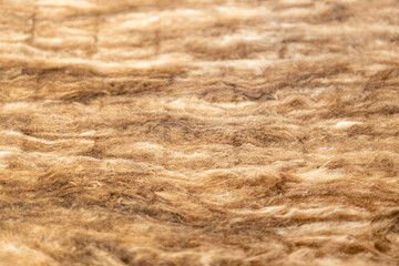 Insulation mineral wool, close-up of insulating material, insulation