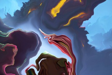 Dream Twirl Surreal Colorful, Aesthetic Wallpaper