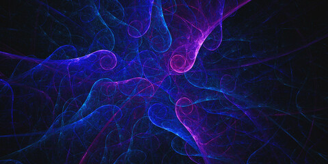 3D rendering abstract multicolor fractal background
