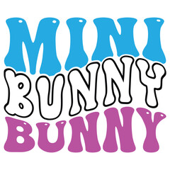  Easter retro  SVG design, Mini Bunny