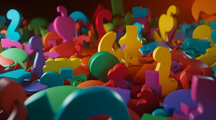 A group of strange symbols. Generative AI