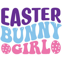  Easter retro  SVG design, easter bunny girl