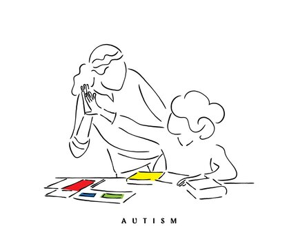 An Autistic Student With A Teacher