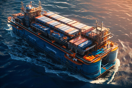 Autonomous Cargo Ships, Powered By Renewable Energy, Transport Goods Across Oceans Without Any Crew On Board