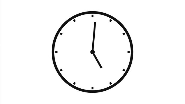 abstract  analog clock animation background  