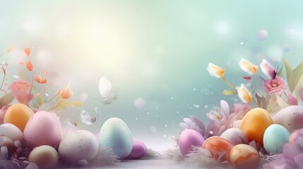 easter day background - Generative AI