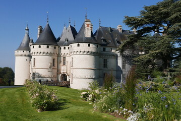 Fototapeta na wymiar Tours du château de Chaumont-sur-Loire. France