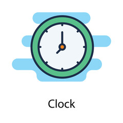 Clock icon. Suitable for Web Page, Mobile App, UI, UX and GUI design.
