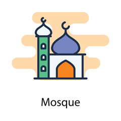 Mosque icon. Suitable for Web Page, Mobile App, UI, UX and GUI design.