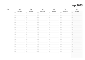 weekly planner with timesheet