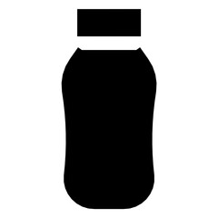 Sports drink or water bottle icon. Vector format with fully editable strokes, sports series.	