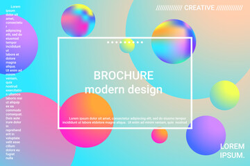 Abstract geometric texture. 3d ball shape gradients for decoration design.