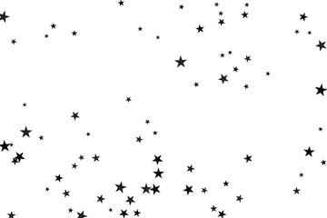 Star confetti. Abstract casual confetti background. Bright design pattern.