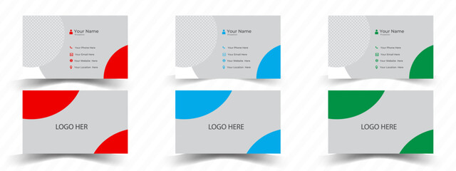 Double-sided creative business card vector design template, modern business card print templates, 
Clean Corporate Business Card Layout, Modern and simple business card design. 
