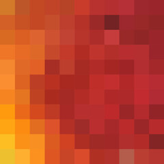 Abstract orange background from color pixels
