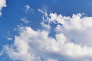 Naklejka na ściany i meble Blue sky white cloud. Beautiful blue sky and beautiful white clouds. 