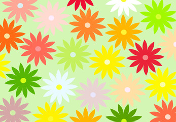 Fototapeta na wymiar colorful background with flowers