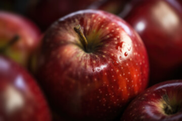 Fototapeta na wymiar Closeup shot of red apples