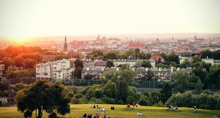 Kraków z kopca Kraka