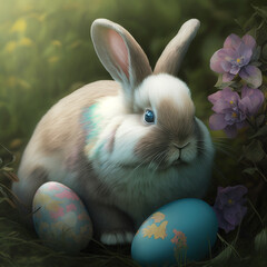 Bunny with egg