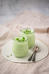 Green peas mousse