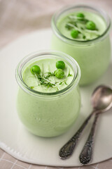 Green peas mousse