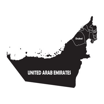 United Arab Emirates map