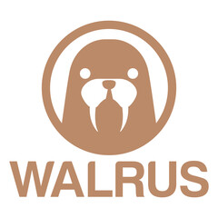 Cute Kawaii head walrus seal Mascot Cartoon Logo Design Icon Illustration Character vector art. for every category of business, company, brand like pet shop, product, label, team, badge, label