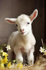 Cute lamb for Easter synonyms: Easter, Easter lamb, Adorable lamb,
Fluffy lamb,
Easter lamb with bunny ears,
Sweet lamb,
Cute Easter animal,
Baby lamb,
Soft and cuddly lamb,
Playful lamb