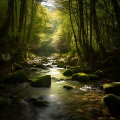 river in the forest