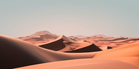 Fototapeta na wymiar Geometry of the Desert, generative ai