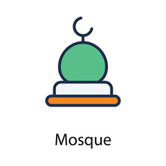 Mosque icon. Suitable for Web Page, Mobile App, UI, UX and GUI design.