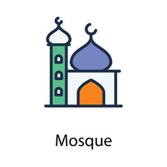 Mosque icon. Suitable for Web Page, Mobile App, UI, UX and GUI design.
