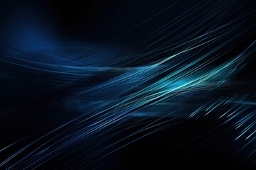  a dark blue background with lines of light coming from it.  generative ai