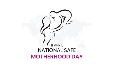 national safe motherhood day, National Safe Motherhood Day, Vector illustration design
