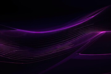 Fototapeta na wymiar a purple abstract background with wavy lines and a black background. generative ai