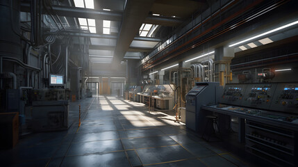 Interior factory technology. Generative AI