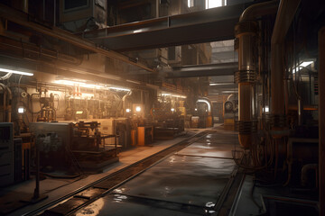 Interior factory technology. Generative AI