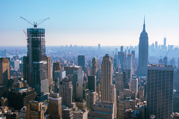 Fototapeta na wymiar vista panoramica de new york