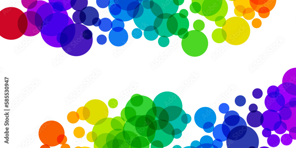 Sticker rainbow splash vector illustration. horizontal background with copy space