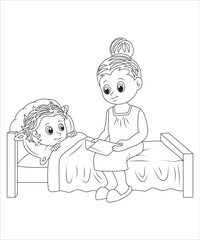 funny boys emotion coloring page for kids