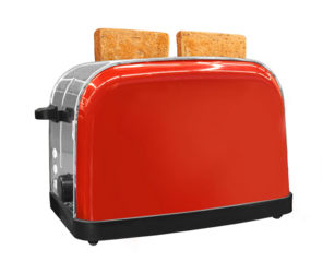 Red bread toaster,
