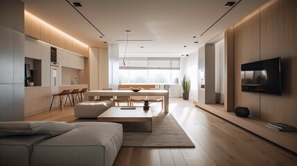 Fototapeta na wymiar Modern living room interior design