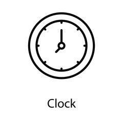 Clock icon. Suitable for Web Page, Mobile App, UI, UX and GUI design.