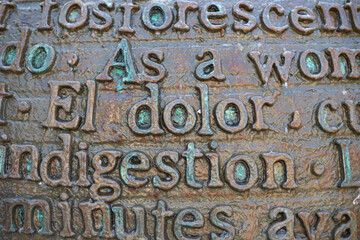 Fondo con textura de letras 1