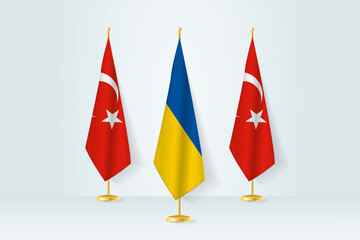 Meeting concept between Ukraine and Turkey.