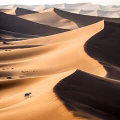 majestic sand dunes as far as the eye can see