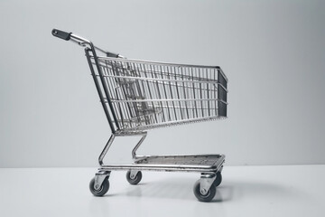 Carrinho de supermercado, trole  criado por IA